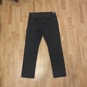 American Eagle Outfitters Pants Mens 32x30 Black Slim Straight Chino Mid Rise